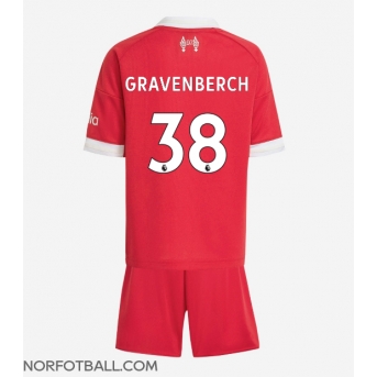 Billige Fotballdrakt Liverpool Ryan Gravenberch #38 Replika Hjemmedraktsett Barn 2025-26 Kortermet (med bukser)